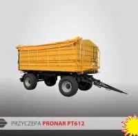 Прицеп двухосный разгрузка на 3 стороны PТ612, 12 т, высота бортов 600 мм